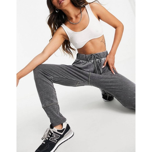 Free People Cozy All Day Harem Leggings Washed Black XS - Picture 3 of 16